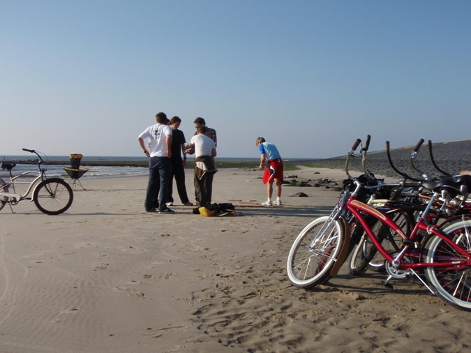 relaxen op het strand van Camperduin