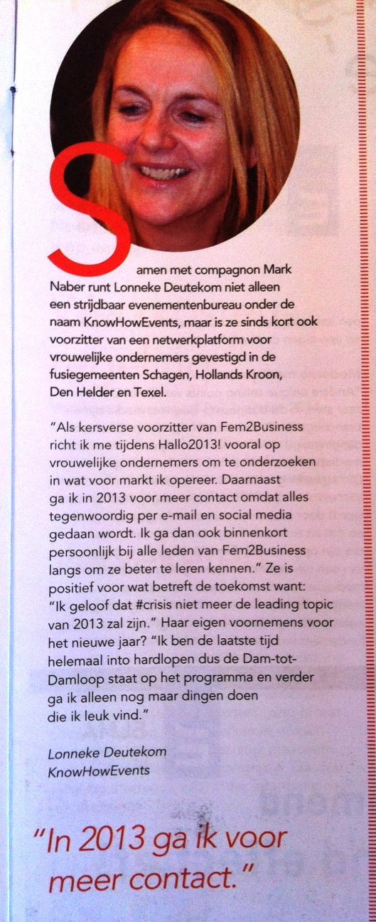 Eerste publicatie 2013