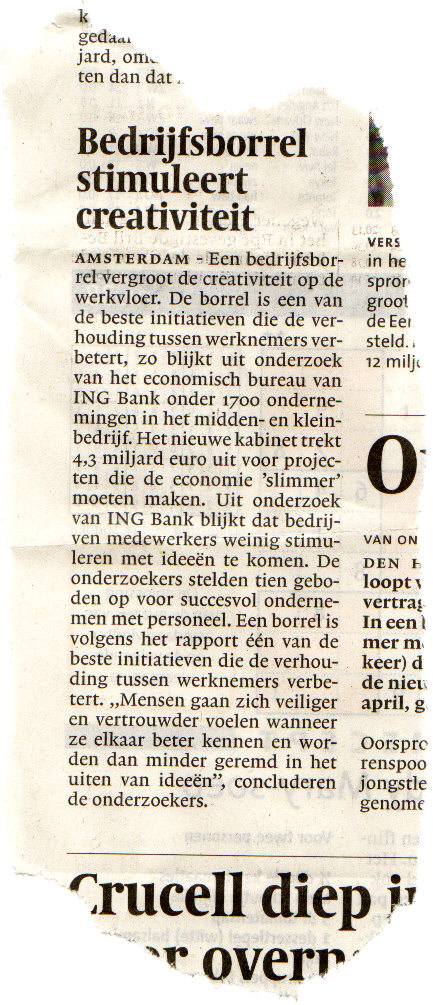 Tijd voor een bedrijfsborrel!